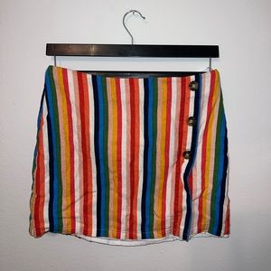 Rainbow skirt crop top set